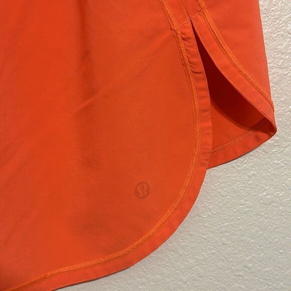 Lululemon In A Flash Singlet Tank Womens Medium Active Gym Racerback Orange - Picture 4 of 6